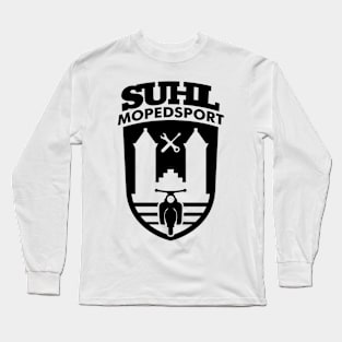 Copy of Suhl Mopedsport with Simson Star / Sperber / Habicht v.2 (black) Long Sleeve T-Shirt